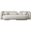 Nordic U-shaped fabric sofa combination with flannel upholstery, 170cm and 210cm sections, for hotel reception