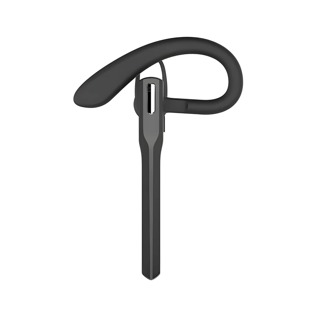 Black wireless sports Bluetooth headset with Bluetooth 5.0, stereo sound, and hanging ear type design