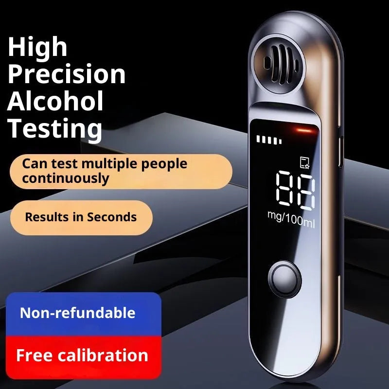 Small Wine 1100 alcohol breath tester with voice function and Type-C charging port