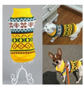 Acrylic dog sweater in casual style available in black, grey, red, yellow sizes XS to XXL