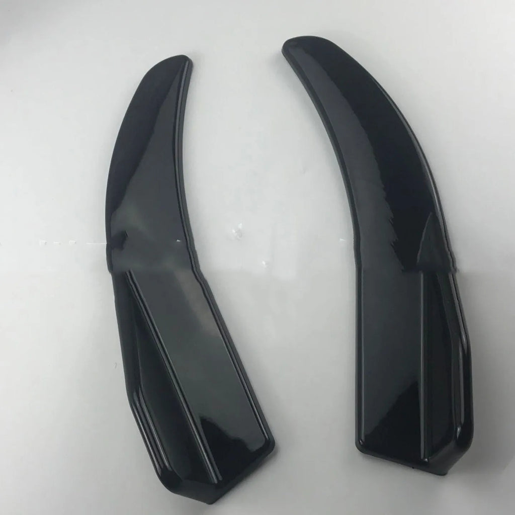Front and rear black ABS car deflector spoiler for General Motors vehicles, 440mm long
