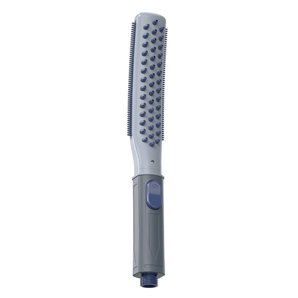Pet bathing brush showerhead in green and white, made of ABS material, for washing dogs