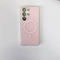 Samsung magnetic soft TPU phone case small love design for S23 Ultra blue background love pattern
