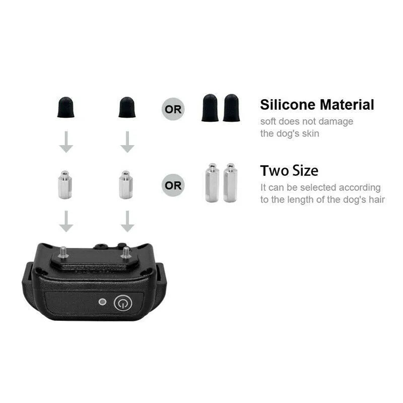 Wireless pet fence training collar with transmitter, IP67 waterproof, adjustable signal, 150m range, fits 25 inch neck