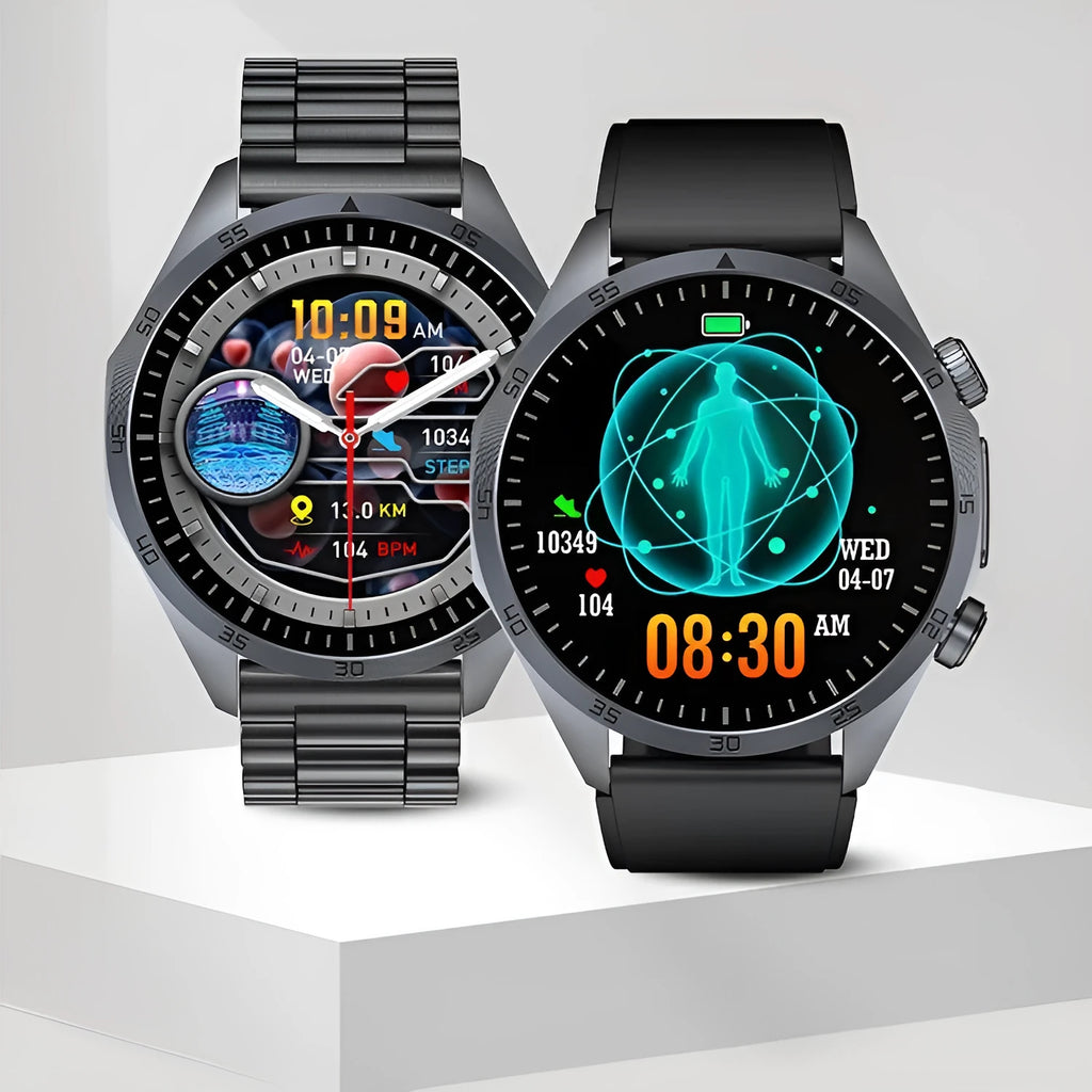 Smart watch with heart rate body temperature blood oxygen sleep monitor on TFT screen silicone wristband