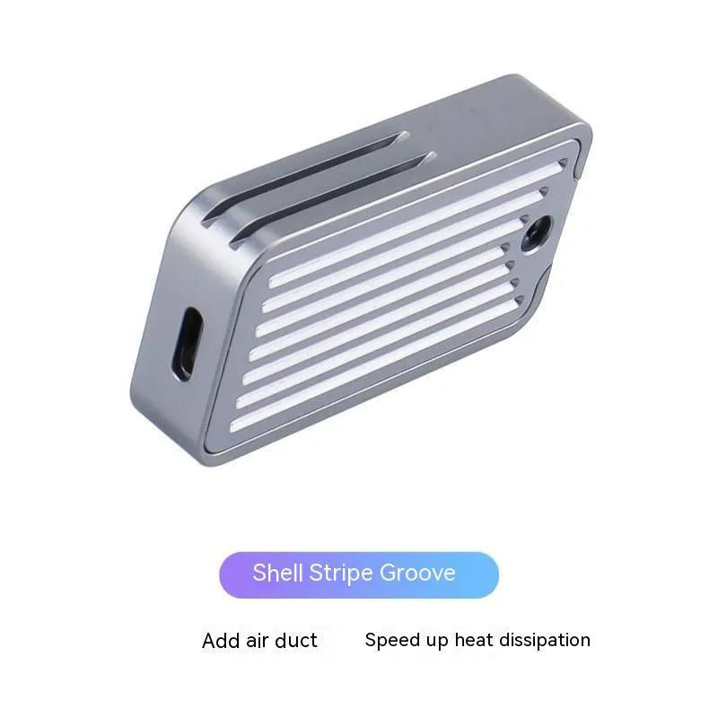 Aluminium alloy 10Gbps dual protocol SSD enclosure with CNC shell