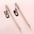 17cm gel pen with paper crane or rabbit pendant showing 0.38mm fine tip