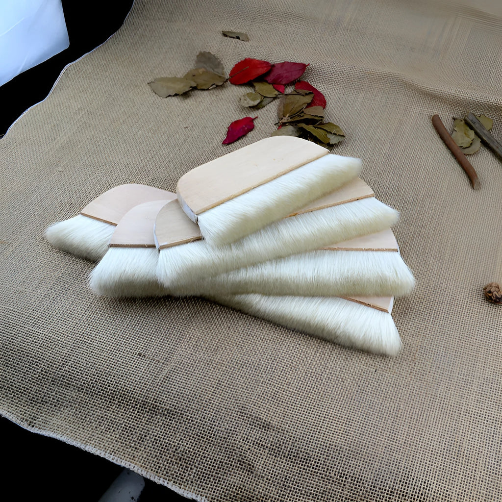 Wool brush for art mounting and paint paste board shading in multiple sizes