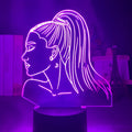 Acrylic 3D night light with European design showing dimensional effects and colour illumination