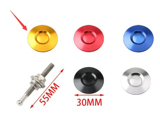30mm aluminium alloy engine cover lock with screw and nut for vehicle panel fastening