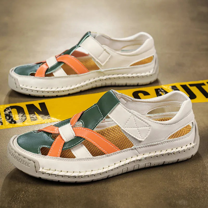 Lightweight women's low-top casual shoes with Velcro strap and non-slip rubber sole.