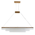 Modern glass pendant lamp with iron body for restaurant and bar lighting