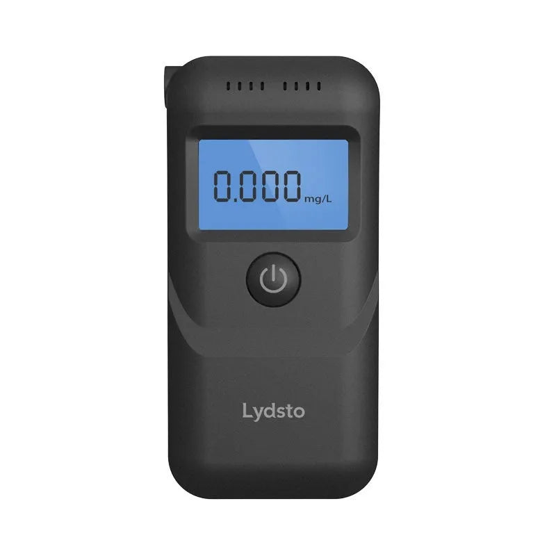 Black household alcohol breath tester with digital display, HD-JJCSY01 model