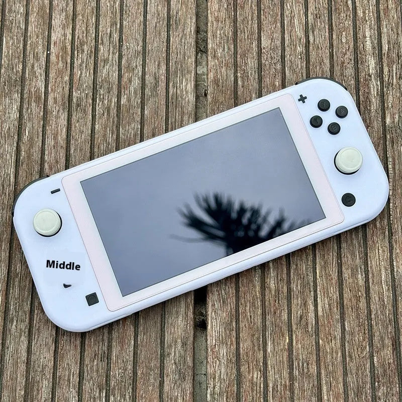 Switch Lite replacement shell kit in ABS PC with front and rear case, tempered film, and button set, 231x104x30mm