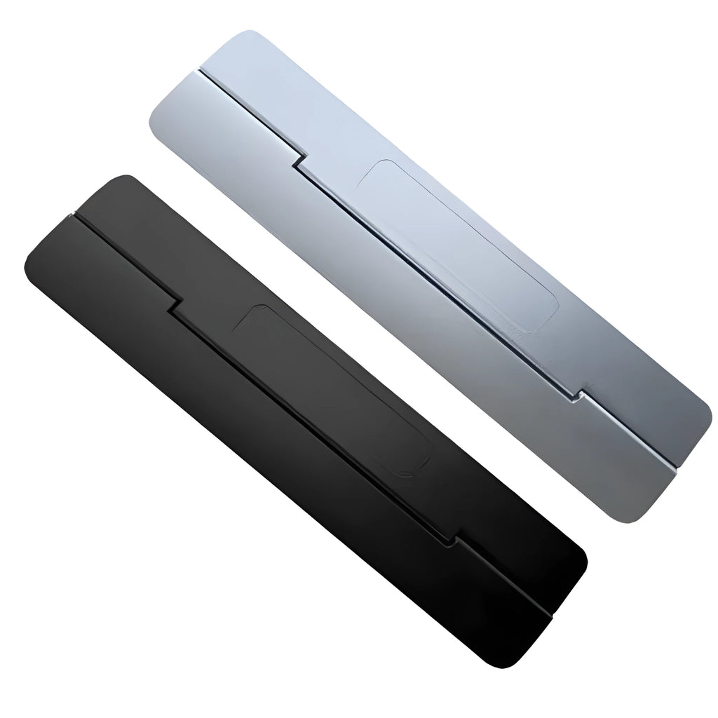 Folding plastic notebook cooling bracket 23 x 60.4 cm in black, grey or silver
