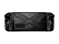 Red TPU silicone soft protective case for a Steam Deck handheld game console.