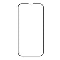 Tempered glass screen protector for iPhone 15 with anti-fingerprint coating, black colour