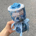 Dried flower eternal life bouquet in classic flowerpot, red colour option
