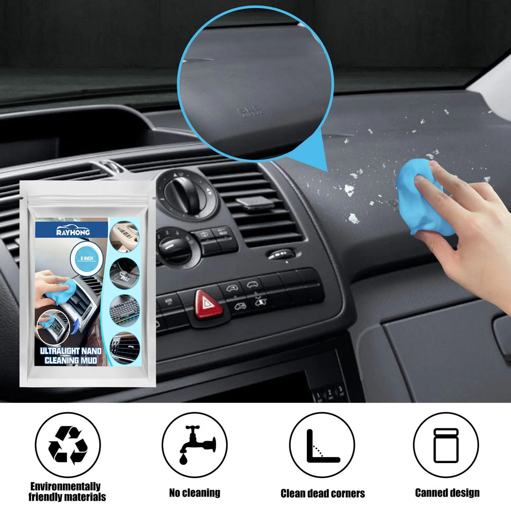 Car interior cleaning mud putty for gap and vent dust removal