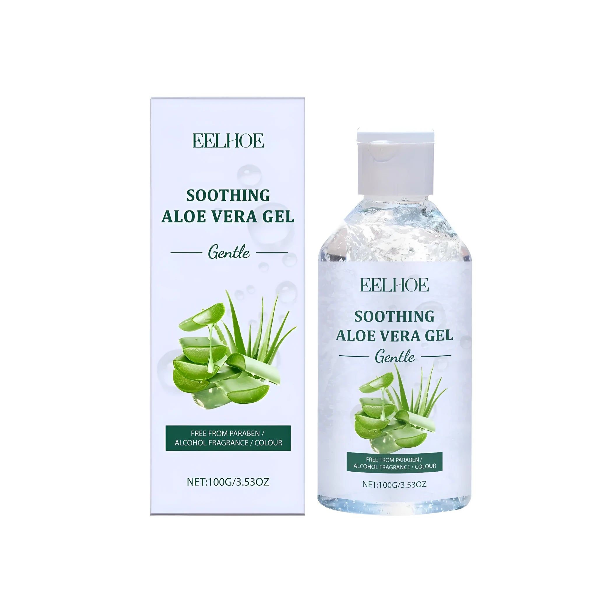 100g aloe vera gel bottle for skin hydration with sodium hyaluronate