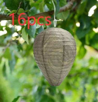 Expanded beehive-style paper lantern with honeycomb texture, shown in its advertised colour.