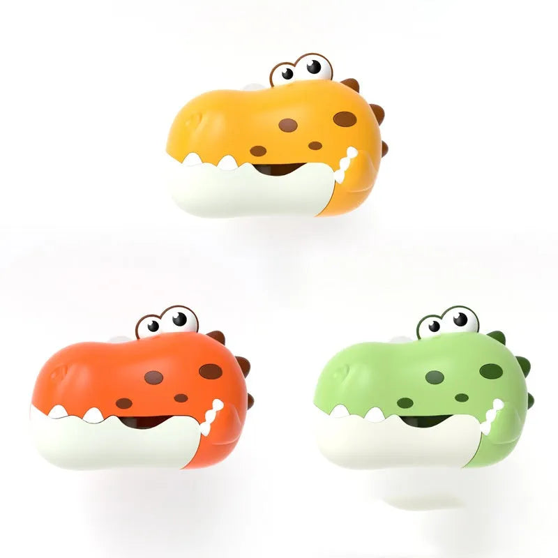 Dinosaur bubble machine plastic toy 21 x 15 x 8.5 cm green colour water powered