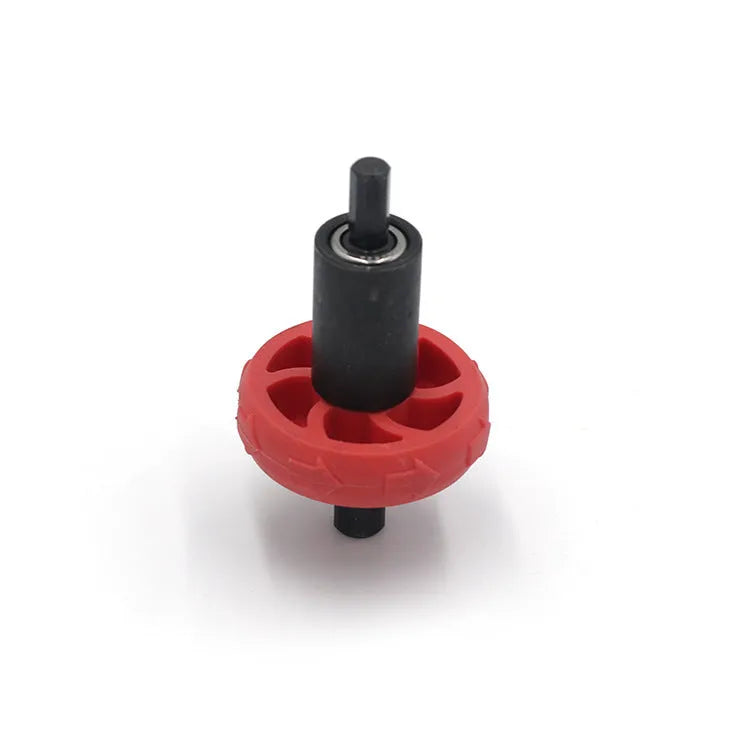 Red rubber alloy electric start motor starter adapter for power drill, dimensions 8.5 cm x 3.9 cm x 10.5 cm