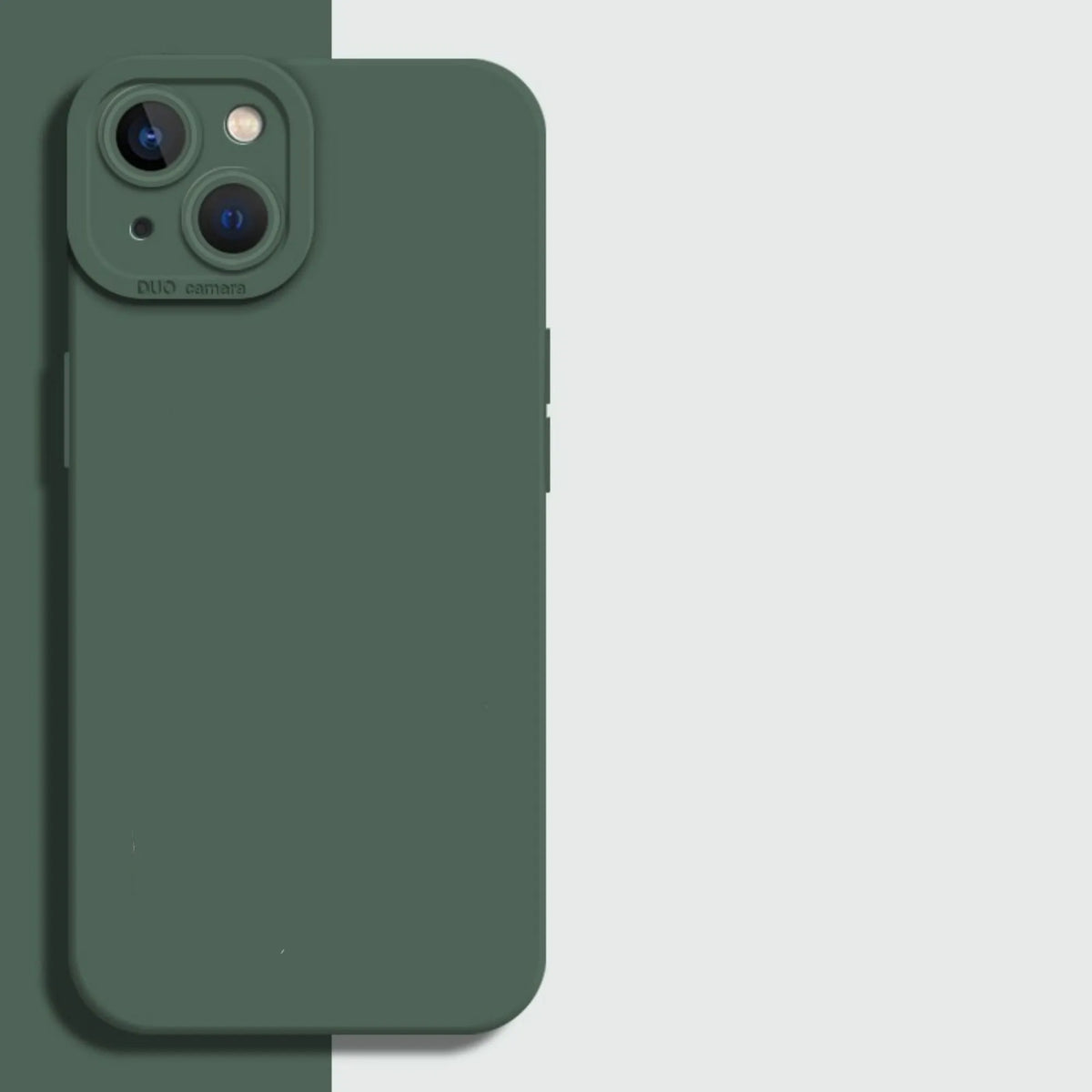 Advanced cutout silicone phone case for iPhone 15 Pro Max in Eagle Eye classic black with drop protection