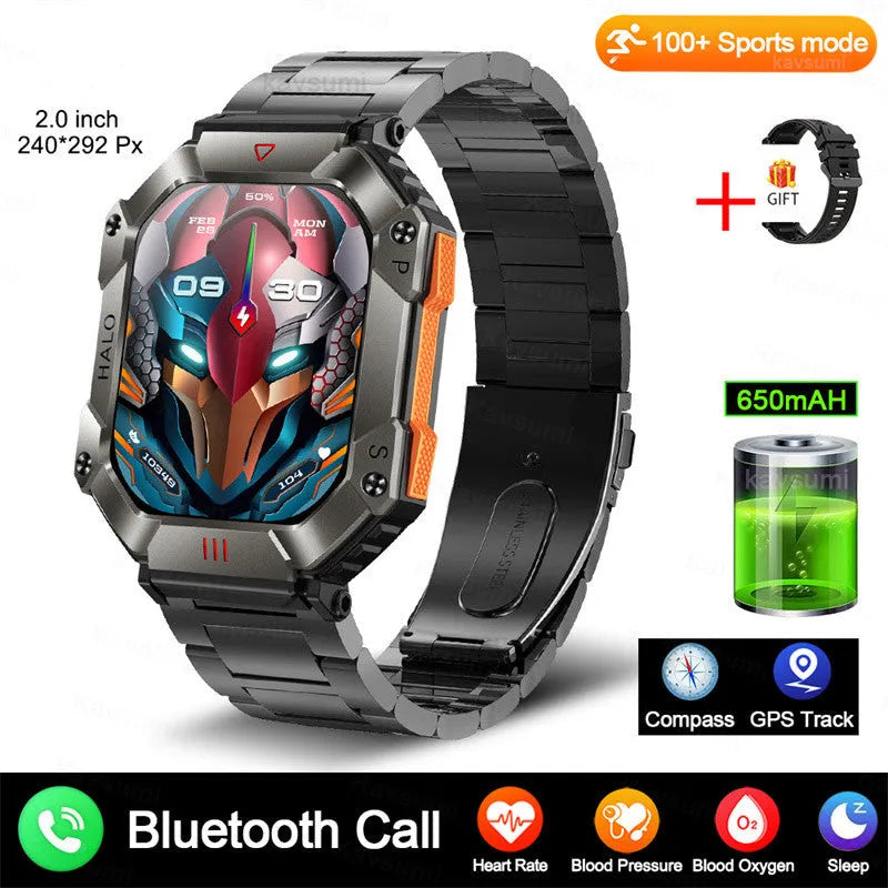 Android GPS fitness smart watch for women with titanium alloy case and multiple strap options
