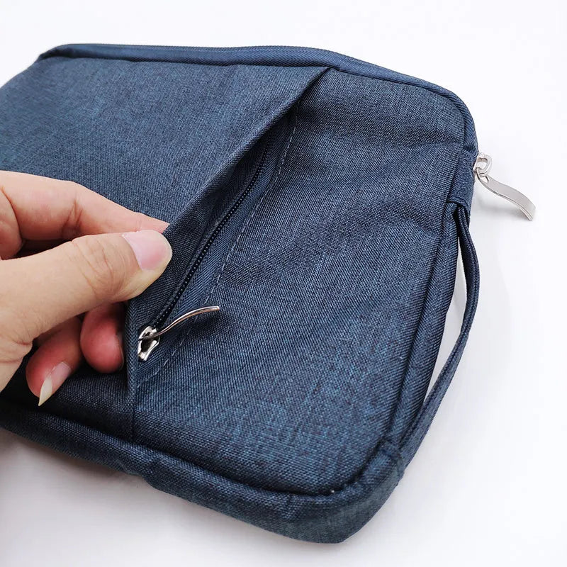 Canvas tablet protective cover for Pro 12.9 in notebook sleeve style with anti-fall features