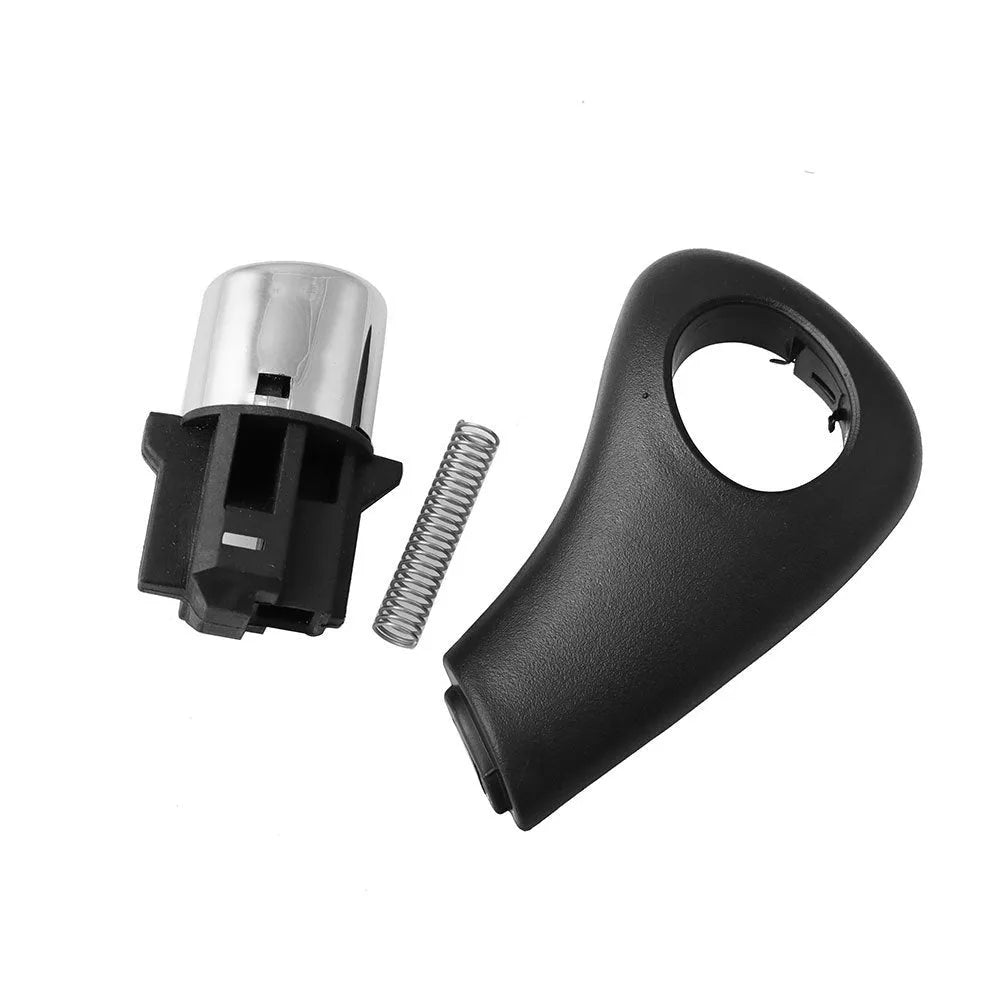 Black plastic gear shift button kit for Honda Accord 2003-2005 with spring and side plate