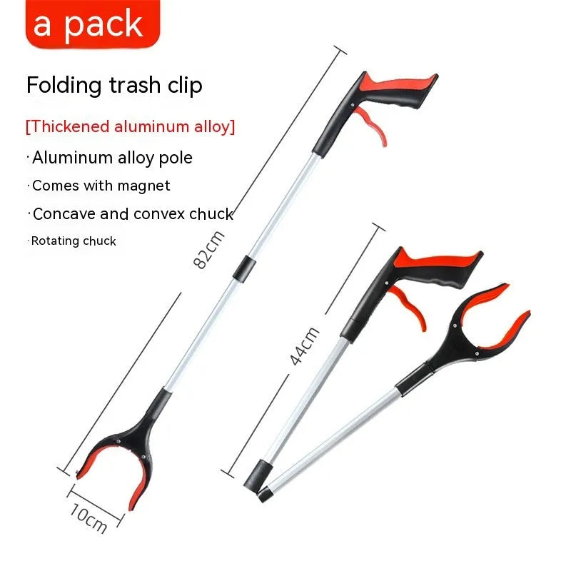 Blue plastic and aluminium alloy sewer pliers trash clip for closing rubbish bags
