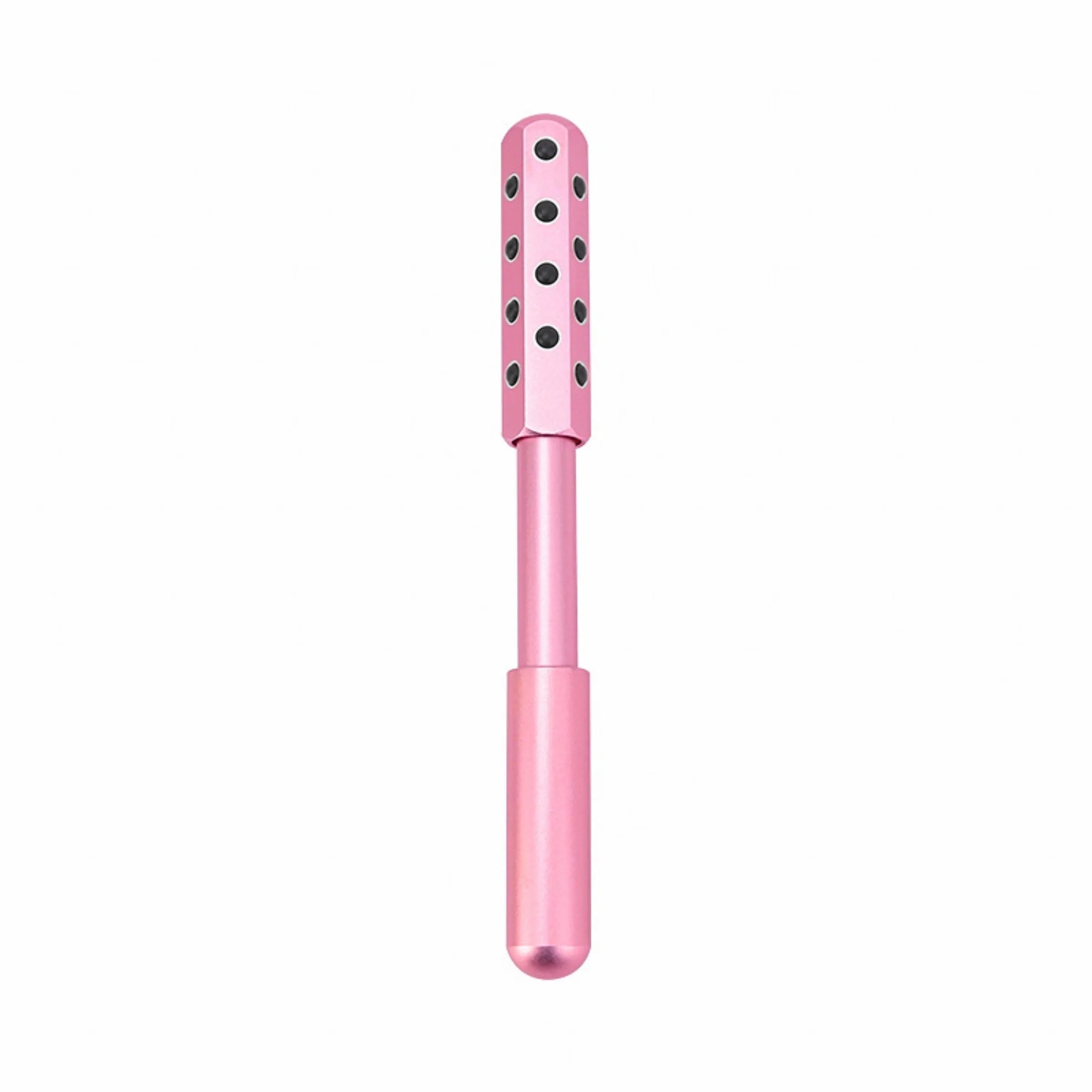 Germanium particles facial massage roller in purple colour, approximately 193mm long