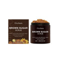 Brown sugar body scrub cream in 100g jar for gentle exfoliation, smooth and tender skin
