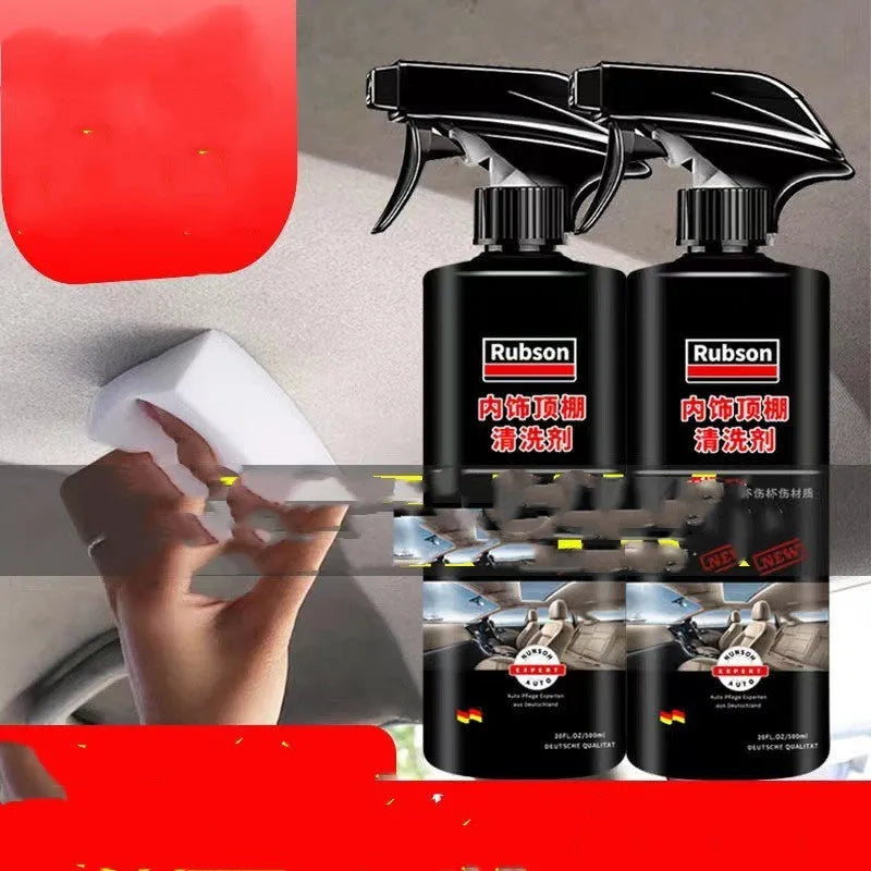 UL ultrasonic fabric roof foam decontamination cleaner bottle with sponge wipe and towel accessories