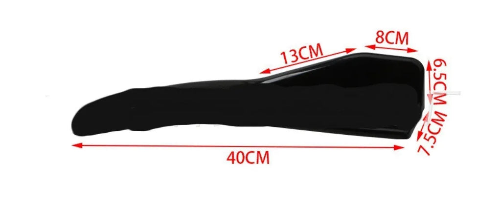 Front and rear black ABS car deflector spoiler for General Motors vehicles, 440mm long