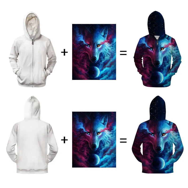 Men's cotton printed hoodie in pop style, hooded, casual fall winter top, colour as shown