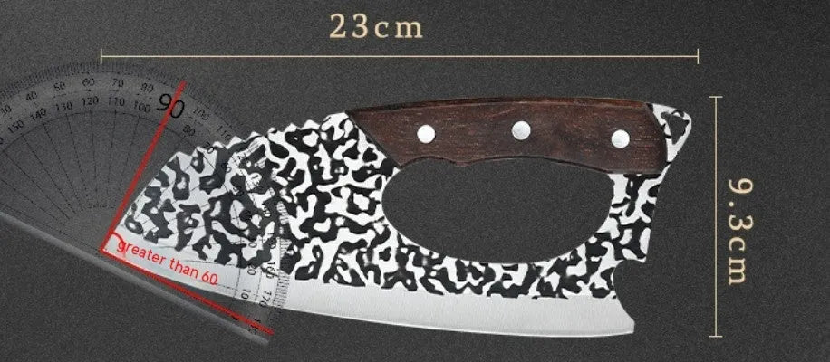 Forged 4 chromium kitchen knife with labour-saving handle for vegetables and home cooking