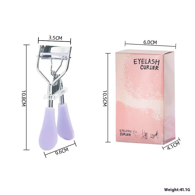 A4 manual eyelash curler with comb in assorted colours including pink and black