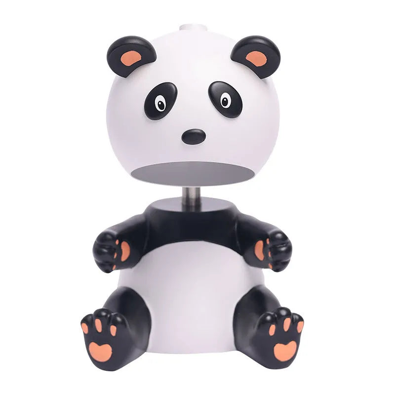 Panda-shaped aromatherapy wax melting table lamp with ambience light function, modern simplicity design, 220V