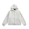 Black and melange grey cardigan coat with back small bag design and regular sleeves