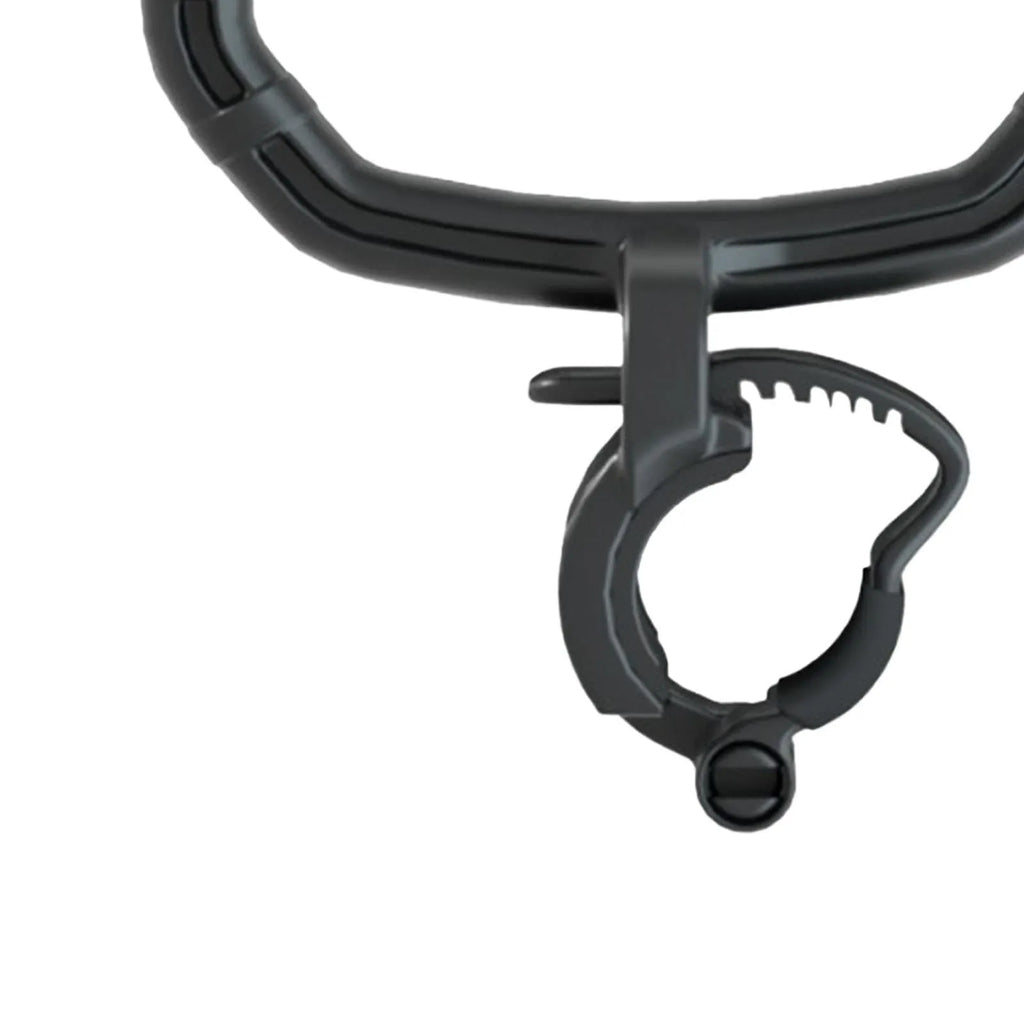 Adjustable weight fitness camp kettlebell handle in PP material, Black colour, size 21x19cm