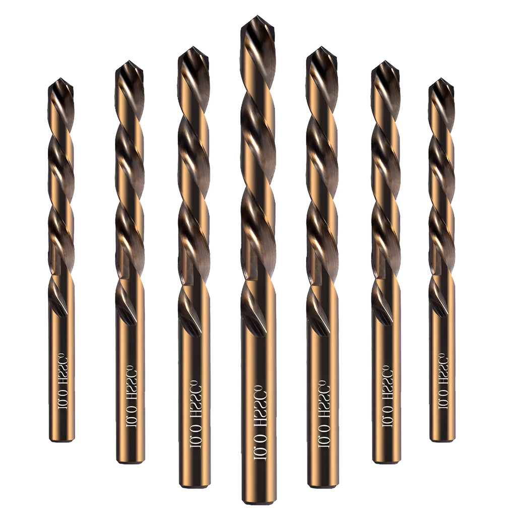 Stainless steel straight shank twist drill bit for metal iron aluminium drilling, 1mm to 10mm sizes