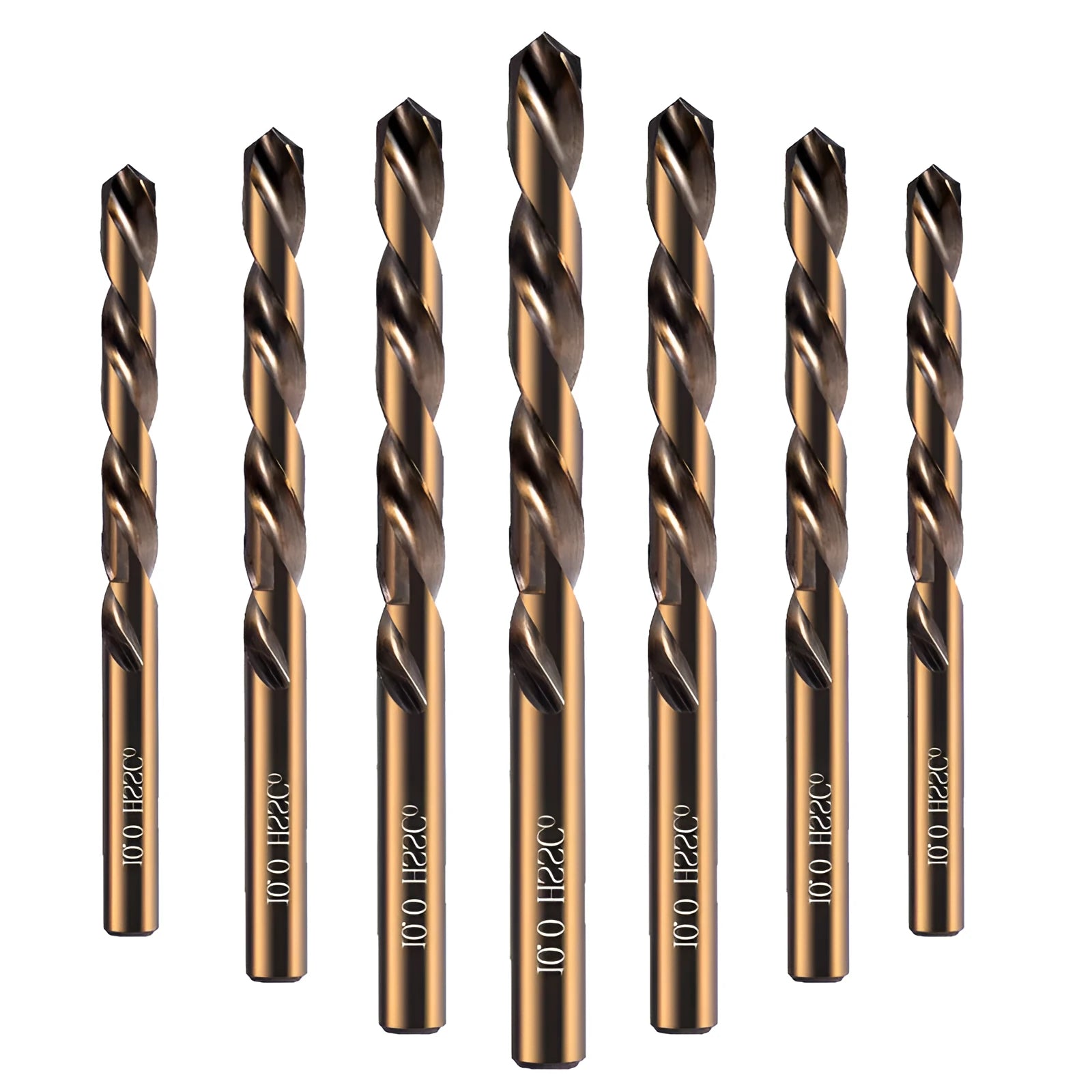 Stainless steel straight shank twist drill bit for metal iron aluminium drilling, 1mm to 10mm sizes