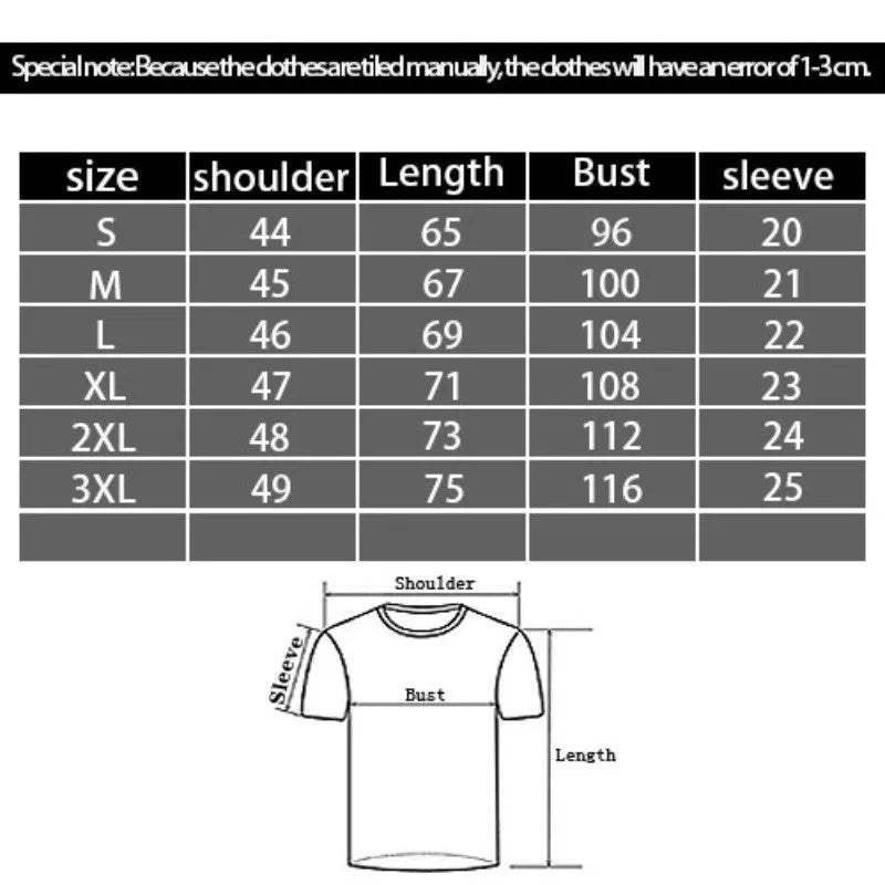 Men's black loose fit T-shirt with 3D printed cartoon design showing front graphic detail