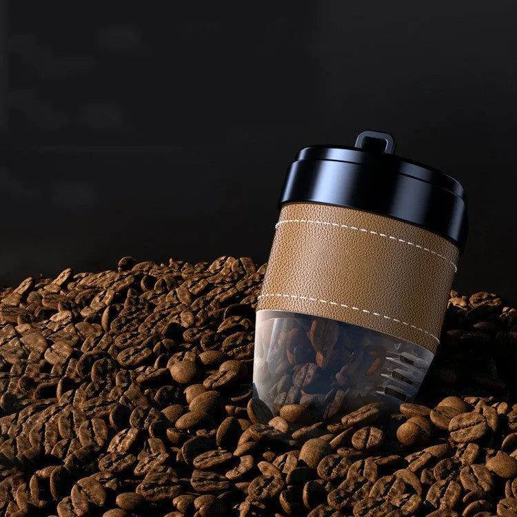Coffee cup shaped car air freshener in plastic with solid fresh fragrance