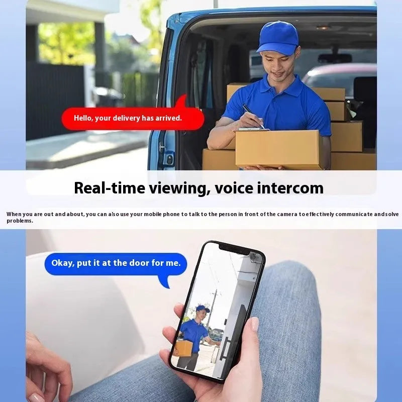 Wireless indoor security camera with battery power and mobile remote viewing capability