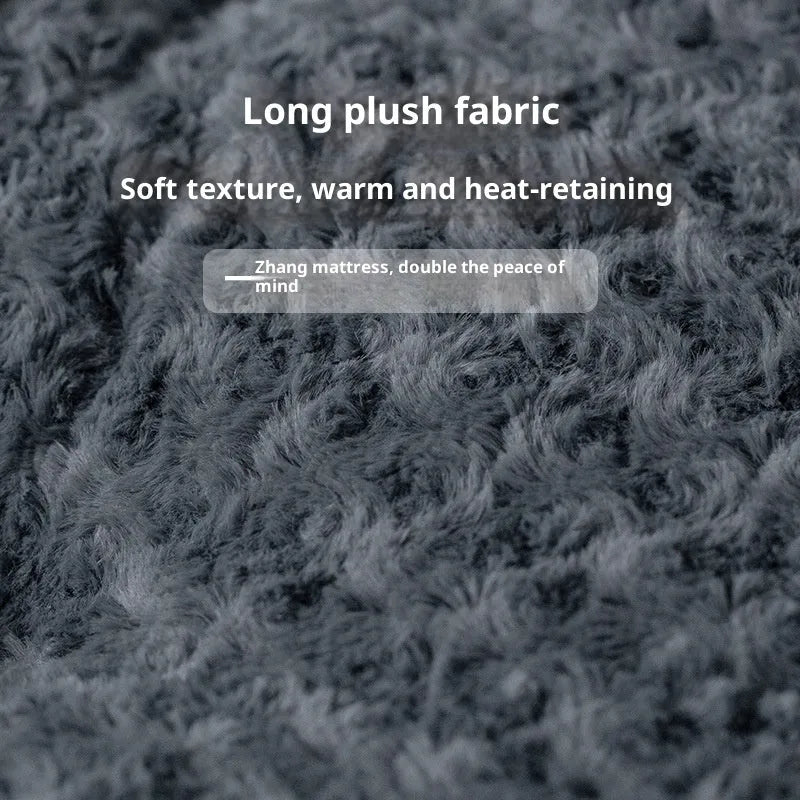 Dark gray embossed velvet thick square pet mat for dogs, multiple sizes from XS to 3XL
