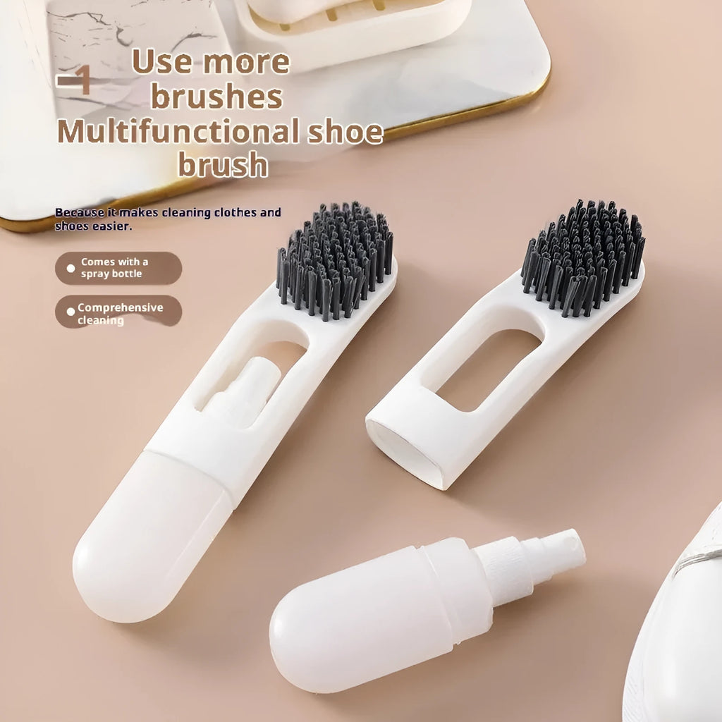 Portable plastic glue brush with press fluid dispenser, flexible head, available in orange purple white.