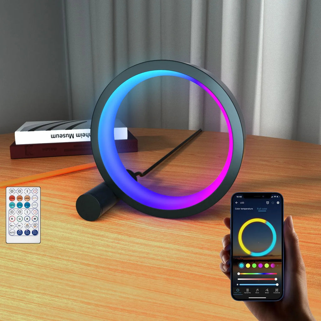 Smart LED music rhythm induction night light with colourful RGB lighting and aluminium alloy body